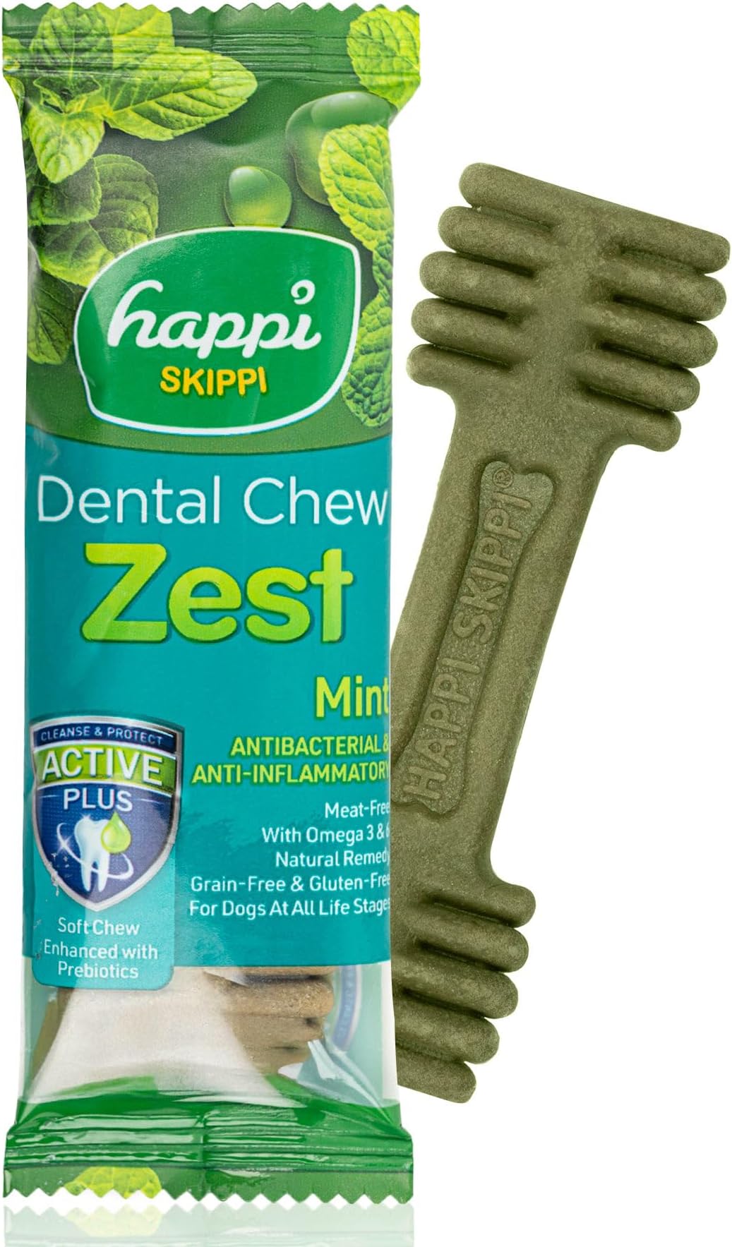 Dental Chew Zest Mint Dog Treats – 4 Inch, 25g | Dog Chew Sticks & Treats for Adult Dogs | Dental Sticks & Bones for Dogs to Chew | Dog Teeth Cleaner & Fresh Breath