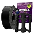 WINKLE ASA Filament 1.75mm Black Jet for 3D Printing, ASA 1kg Spool, 3D Printer Filament, Dimensional Accuracy +/- 0.05mm, UV Resistant 3D Printing Materials