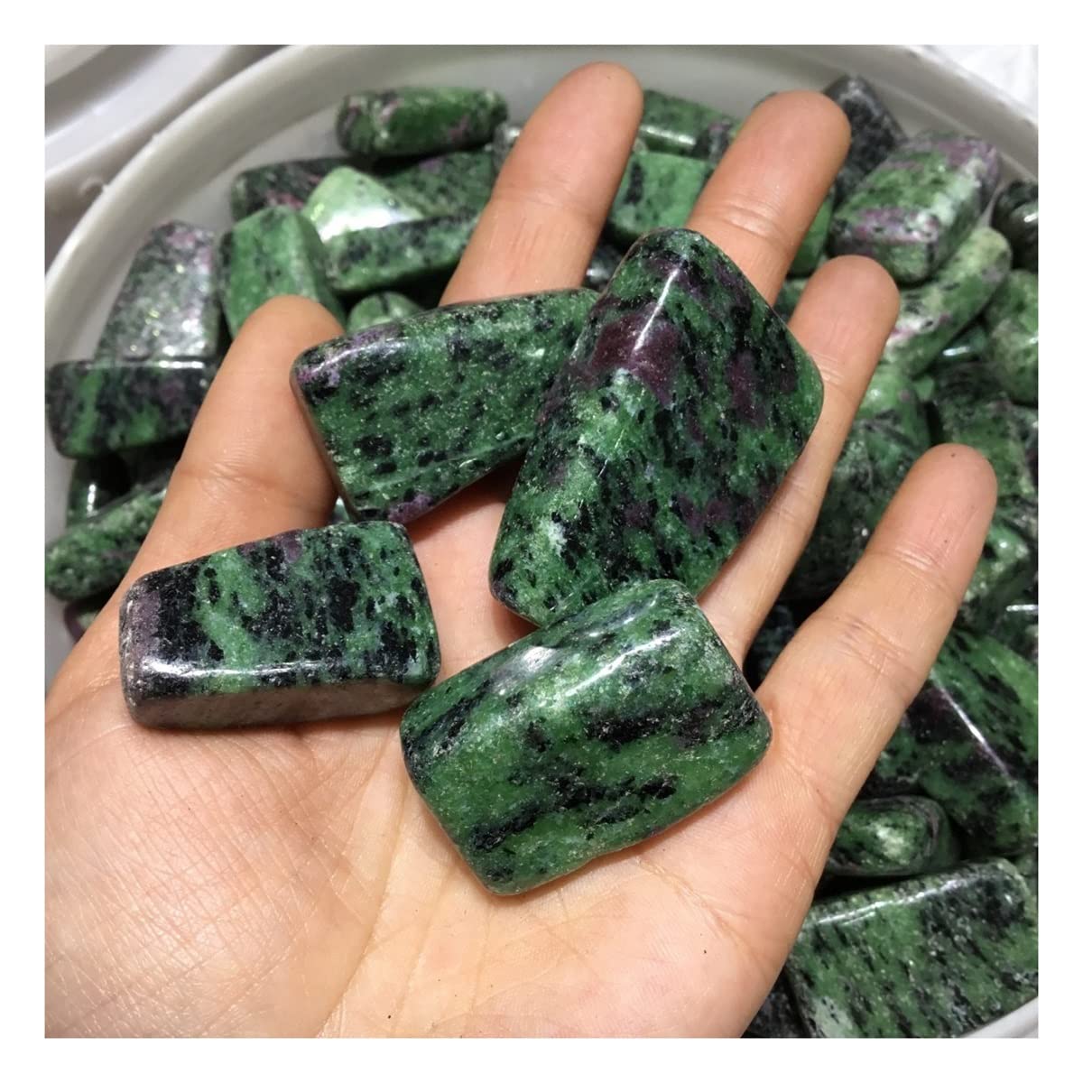 Decoración para el hogar con piedras de cristal de rubí natural pulido de 300g