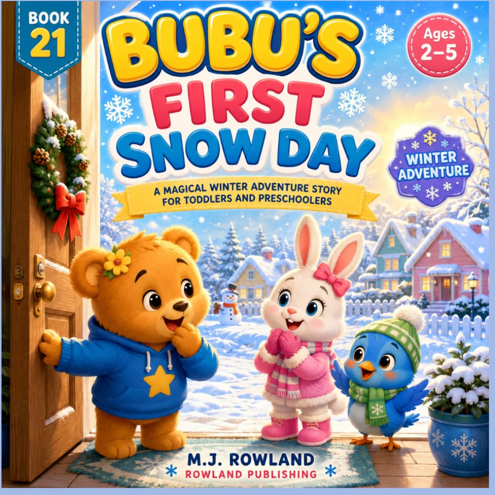 Bubu's First Snow Day: A Toddler Winter Adventure Story About Snow Days, Friendship, First Experiences, and Family Fun (The Christmas Feelings Collection)
