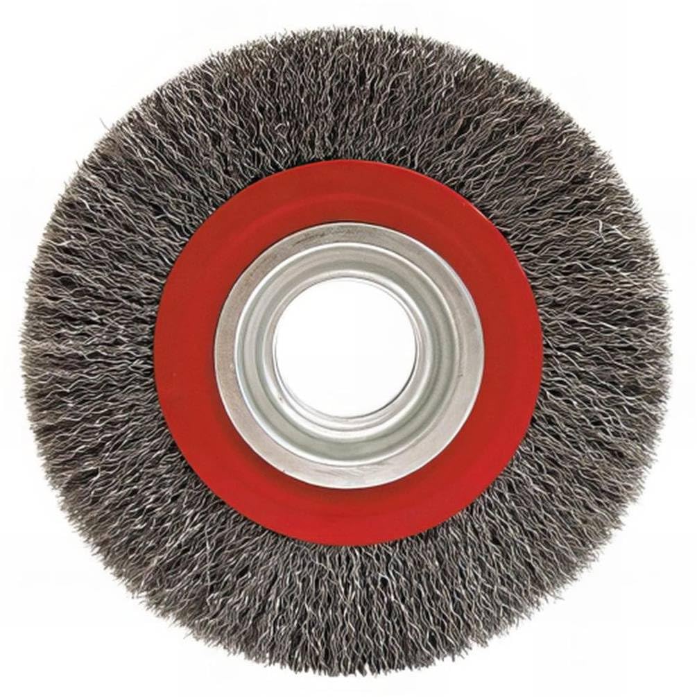 Brosse à Fil d Acier Ronde Coudée 103 x 23 x 0,7 mm - Acier, Résistante et Précise - Zones Difficiles - D-Work