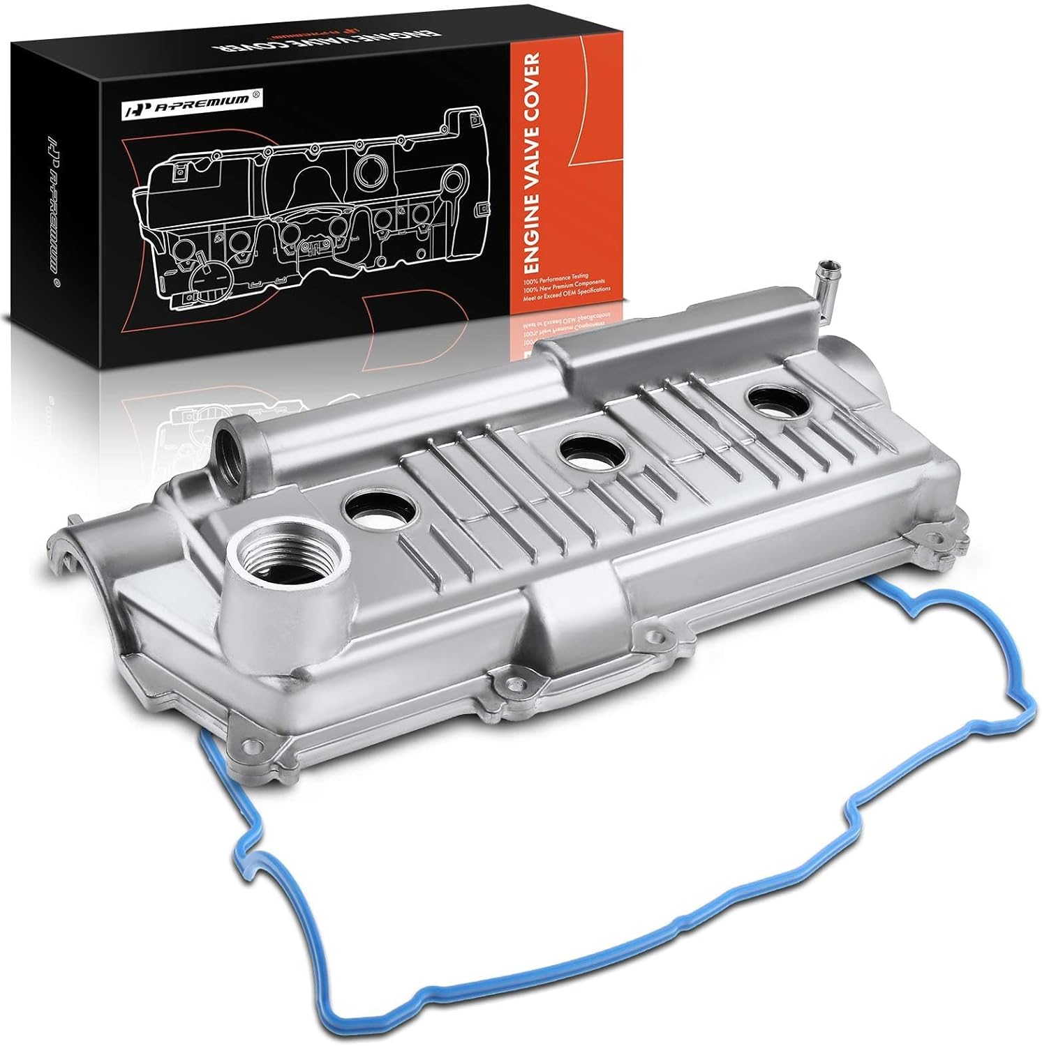 A-Premium Left Engine Valve Cover, with Gasket, Compatible with Toyota 4Runner 1996-2002, T100 1995-1998, Tacoma 1995-2004, Tundra 2000-2004, V6 3.4L DOHC