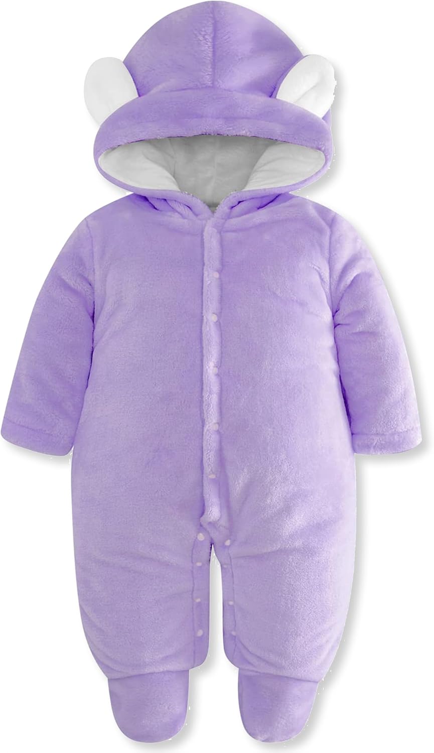 Vogseek 0-12 months baby bear snowsuits newborn button …