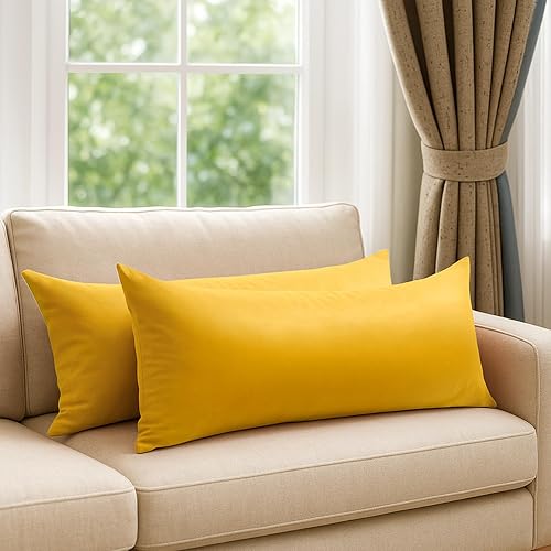 Vista 364 de Thmyo Paquete de 2 fundas de almohada cuadradas decorativas de algodón, fundas de almohada de sublimación en blanco, fundas de cojín blancas