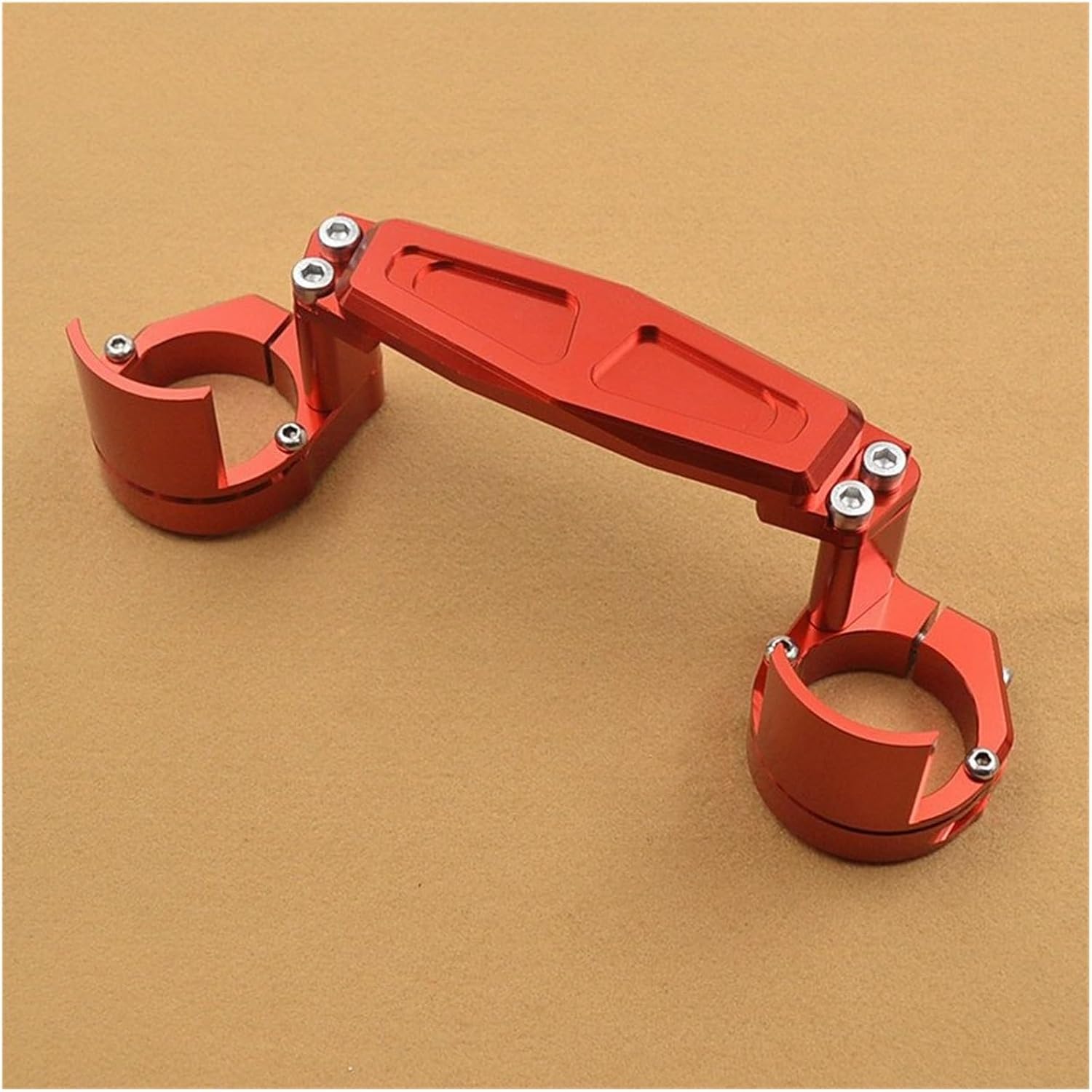 for KYMCO Downtown300i 350i Xciting300 250 XCT300i Front Fork Bracket Shock Absorber Damper Balance Brace (Color : Gules, Size : 1)