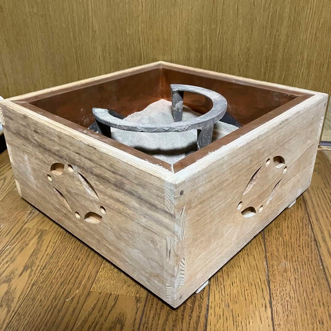 茶道具 大炉用 炉壇 炉縁 五徳 （中古品） 炉壇 炉縁 五徳