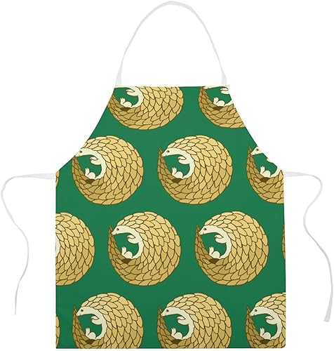 Miniatura 7 de Funny Pangolin Kitchen Apron with Adjustable Neck Strap Waterproof for Cooking Baking Drawing