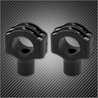 Motocicleta Elevadores Manillar Abrazadera Elevadora De Manillar para Motocicleta, Color Negro, 1,25 '', 32MM, 4 Pernos, para Sportster XL, Dyna, Touring, Softail, Low Rider