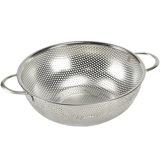 Chef Craft Select Micro-Perforated Colander, 2.5 quart, Stainless Steel