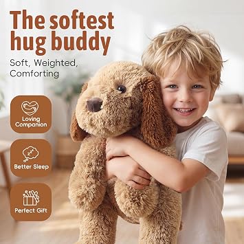 Cuckool 24|4.5lb Weighted Stuffed Animal for Kids & Adults, Microwavable Dog Plush