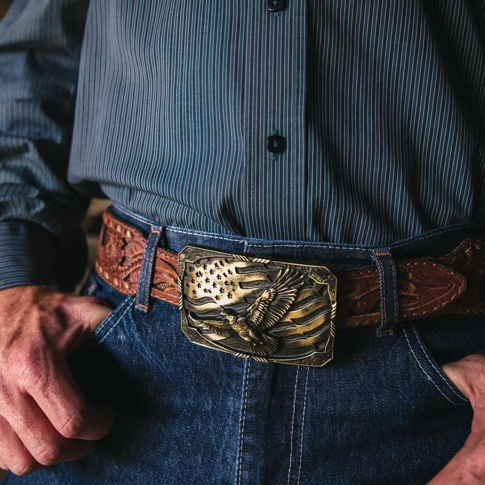 Montana Silversmiths Flag Series Attitude Western Belt Buckle