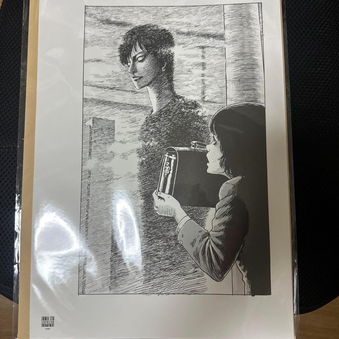 伊藤潤二展 誘惑 展オリジナル 複製原稿シート4枚セット 新品 伊藤潤二展