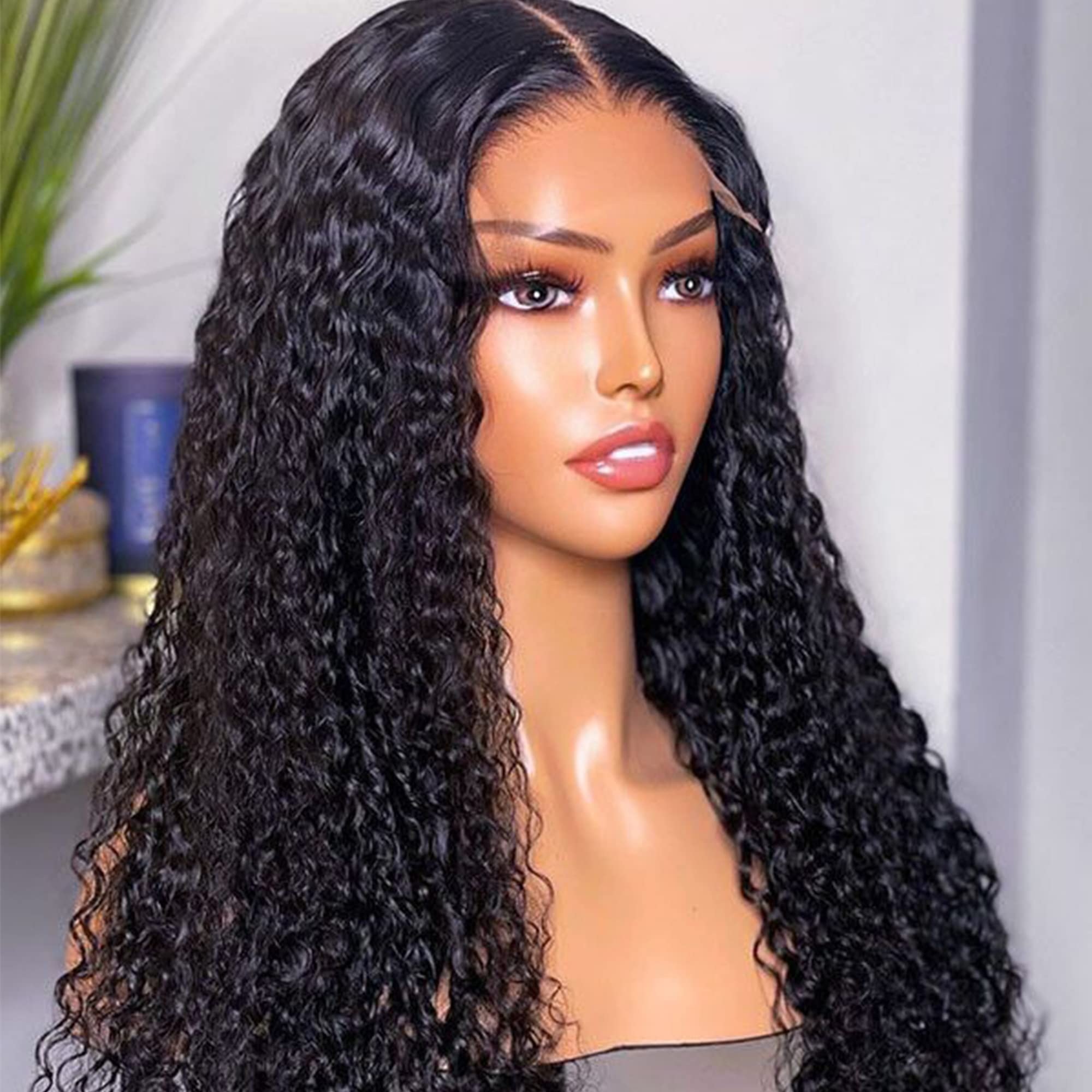 Amazon.com : 13x6 Lace Front Brazilian Remy Human Hair Wig Pre-Plucked  Hairline Lace Frontal Human Hair Wig for Black Women (12 inch, 150 Density  Lace Front Wig) : Beauty & Personal Care