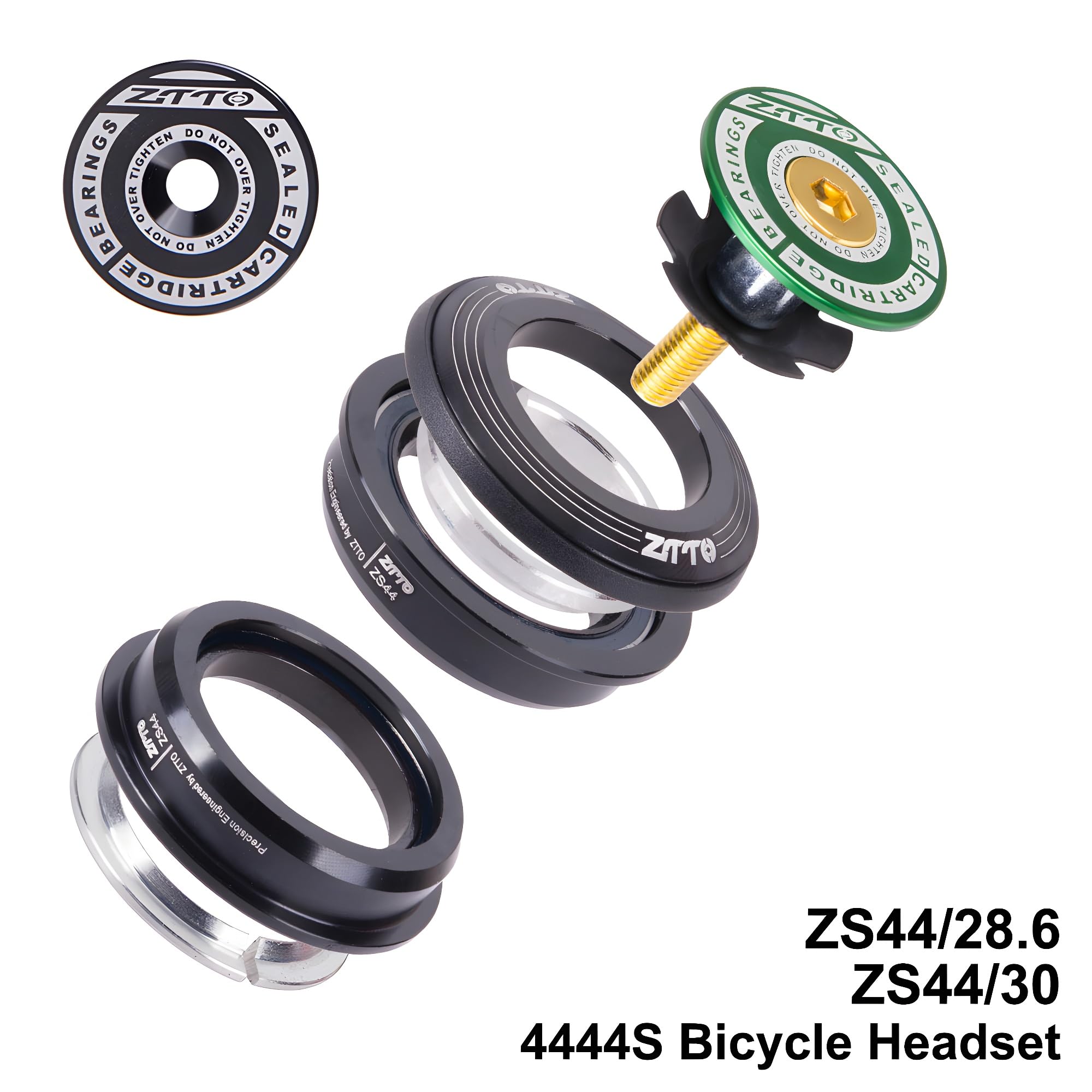 Amazon | ZTTO バイクヘッドセット MTB 44mm ZS44 1-1/8インチ 28.6mm