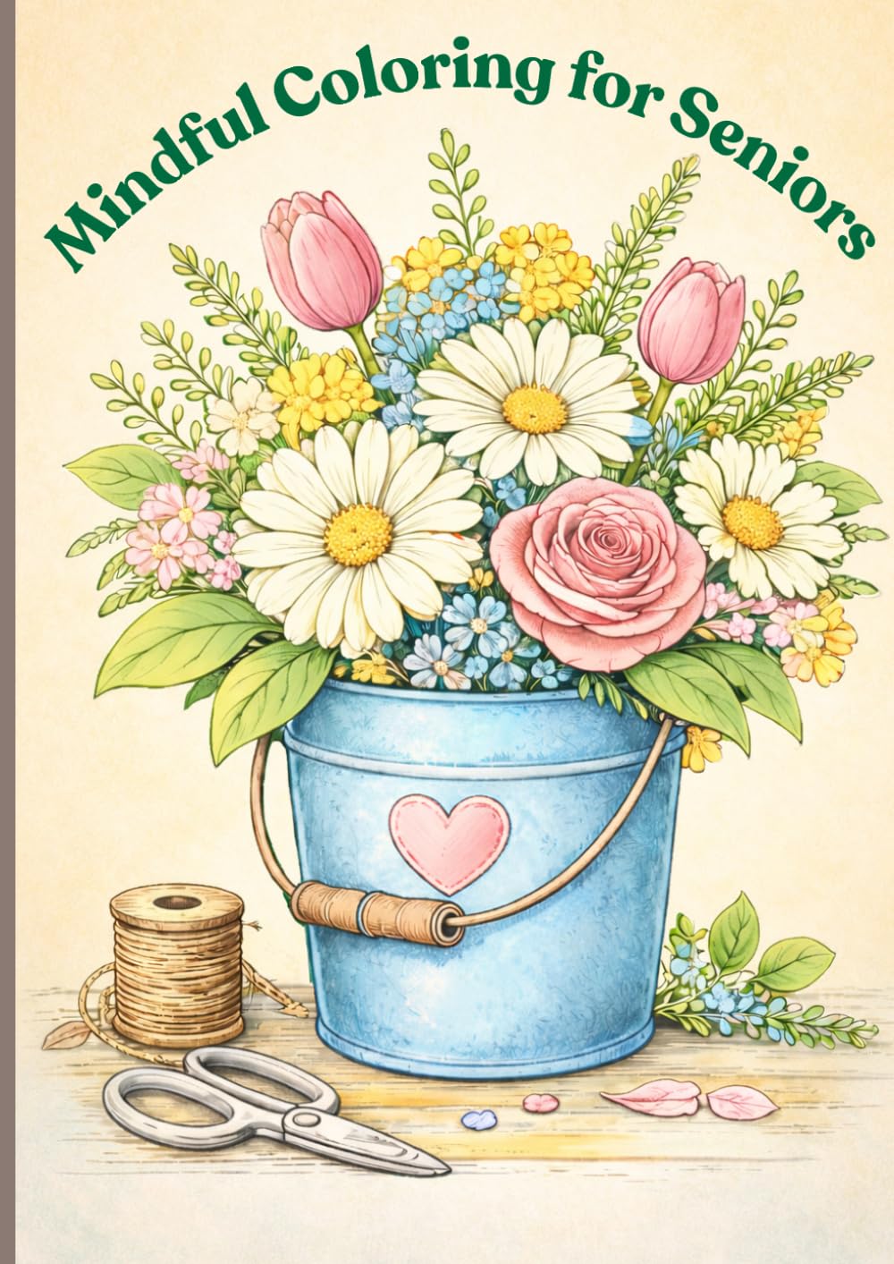 Mindful Coloring for Seniors: Large Print Easy Designs for Relaxation, Stress Relief, and Creative Enjoyment
