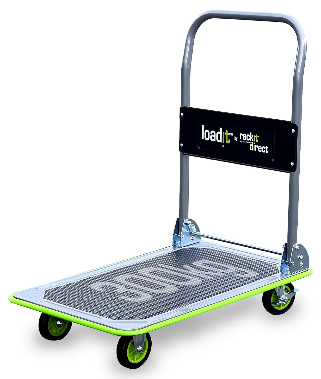 Loadit 300kg Foldable Trolley | ISO & TUV GS Certified | Heavy-Duty Fold-Away Hand Sack Platform Truck Trolley Cart Pulley on wheels