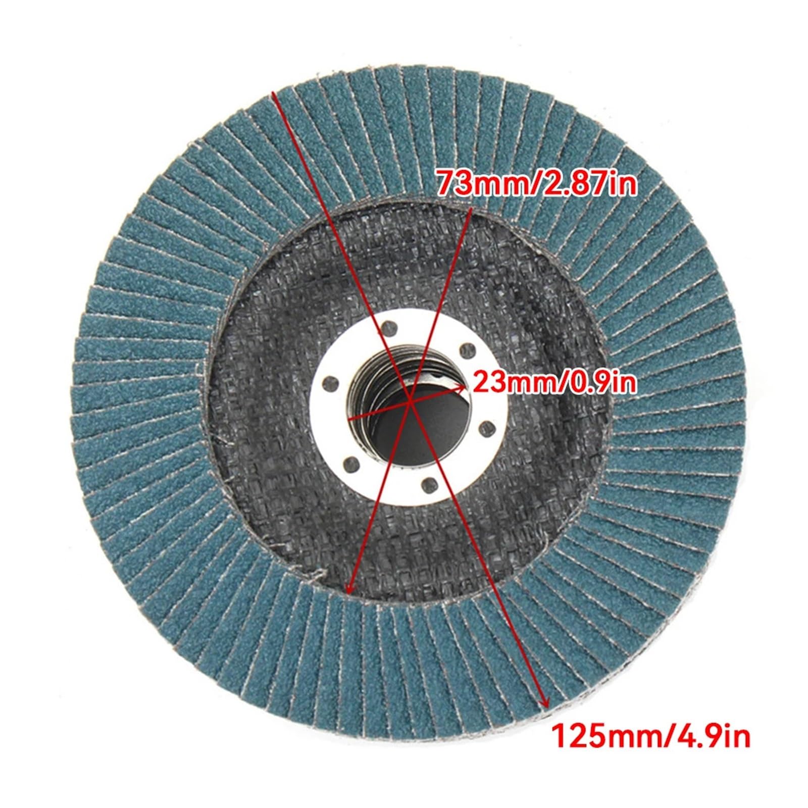 10 disques à lamelles de 125 mm for meuleuse d'angle
