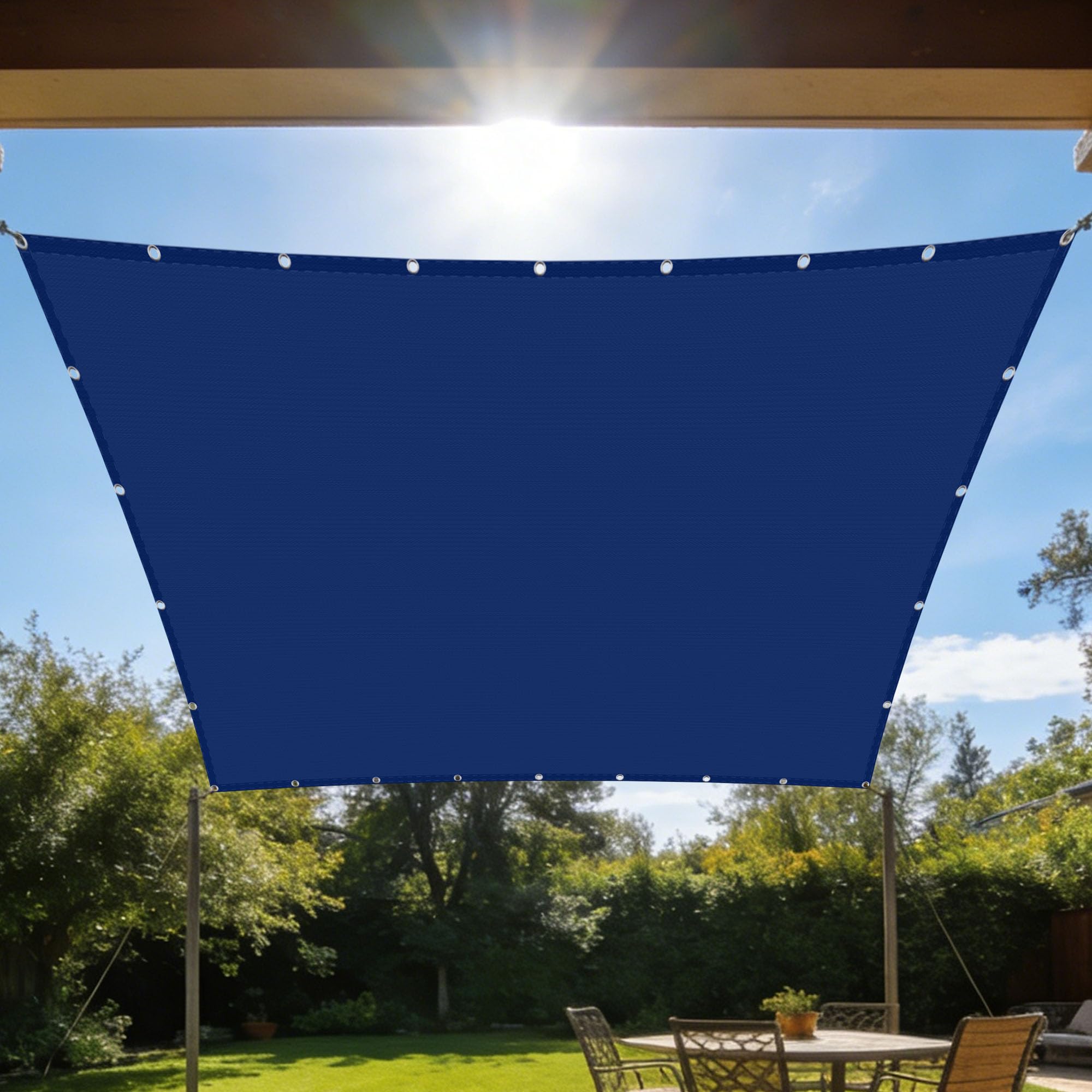 Toile d'ombrage imperméable 250x360 contre le vent protégeant efficacement votre terrasse