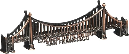 (35 4/4) Imán de puente de bronce de San Francisco Golden Gate de 3.5 pulgadas de largo con exclusivo imán de CA BEAR