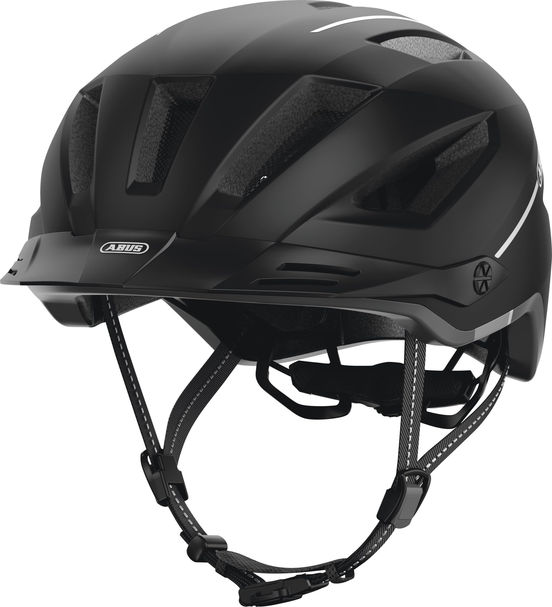 ABUS Pedelec 2.0 MIPS city - casco da bici con luce posteriore, visiera, parapioggia e protezione antiurto MIPS - per uomo e donna | Casco Unisex con MIPS, chiusura magnetica Fidlock, sistema Zoom Ace e luce LED a 180 gradi