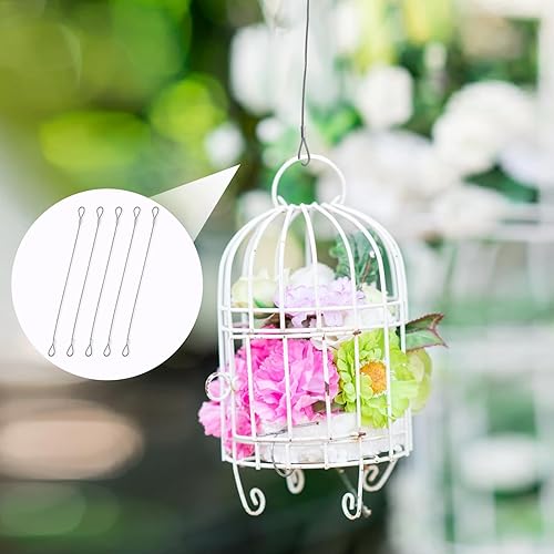 Miniatura 6 de Cable de seguridad con bucles, cable de acero de 12 pulgadas para cerraduras de equipaje, cuerda de alambre de seguridad con doble bucle de