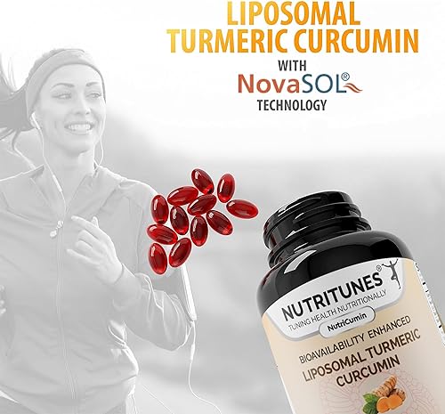 Miniatura 4 de Suplemento de curcumina de cúrcuma de 1000 mg para apoyo articular, 185x biodisponible y de alta absorción con tecnología NovaSOL - 60 cápsulas