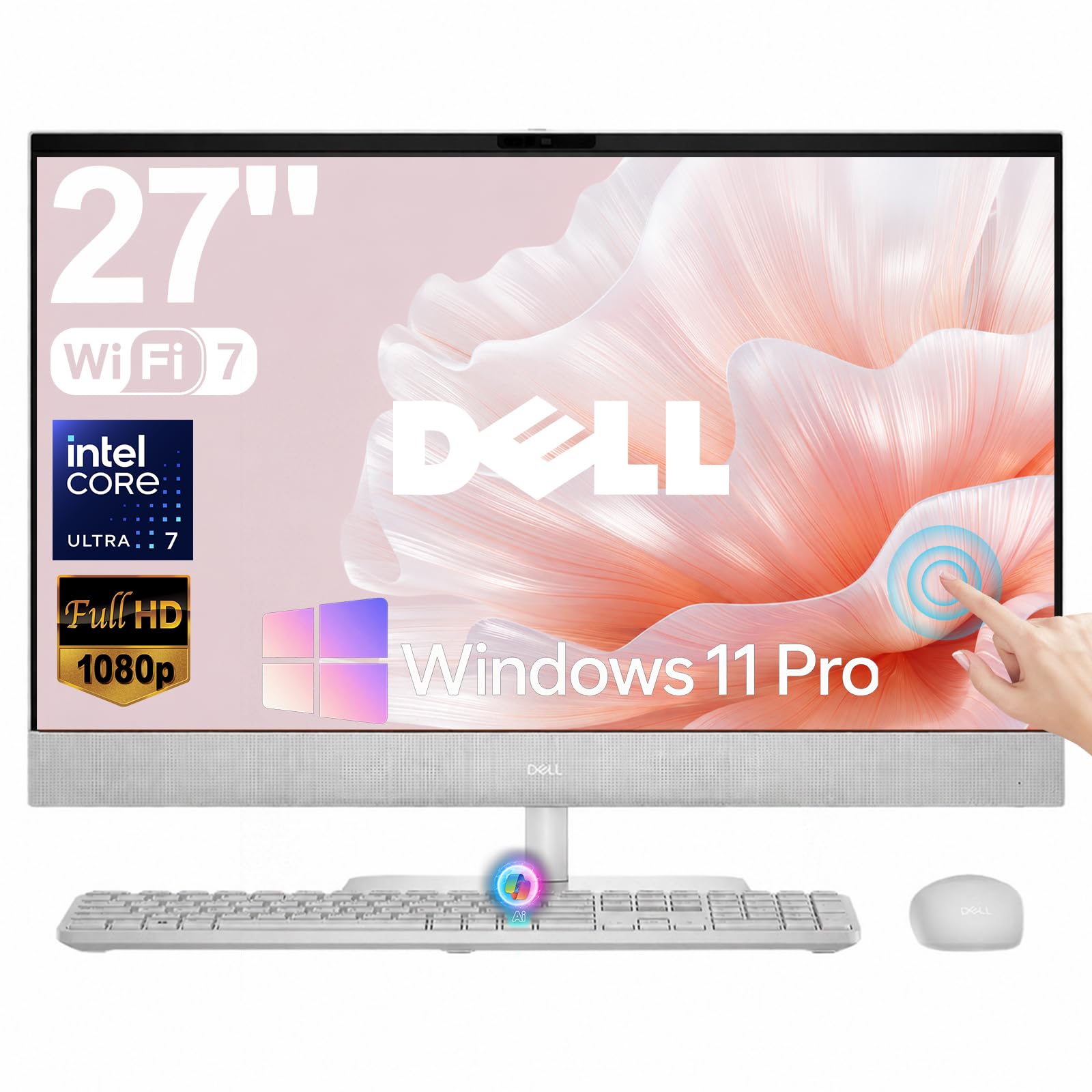 27" All-in-One Desktop Computer Touchscreen Intel Ultra 7 355 Wi-Fi 7 | 64GB DDR5 RAM, 2T…