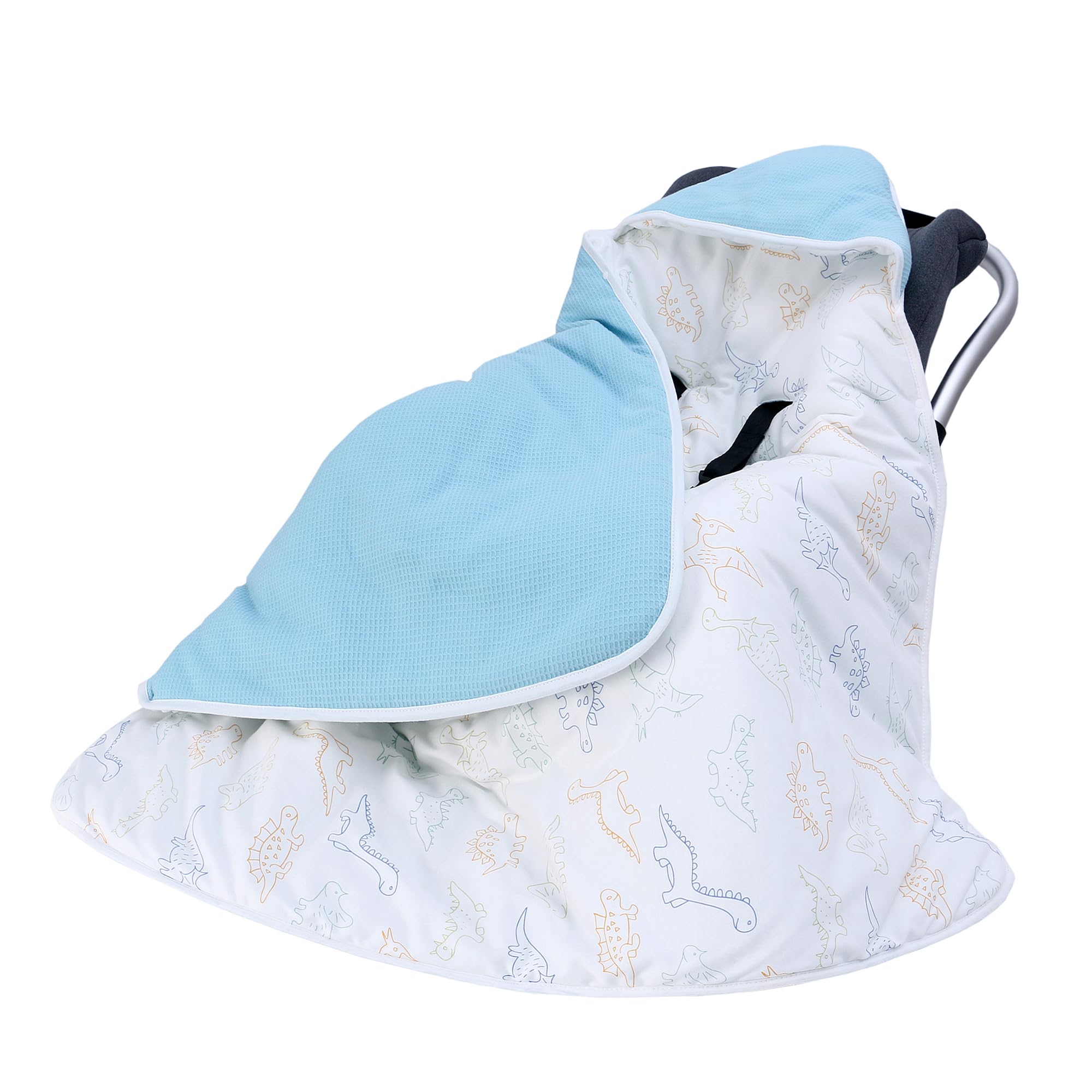 Miracle Baby Car Seat Blanket, Blanket Swaddle Wrap for Boys Girls Cotton 0-12 Months,Pushchair, Pram, Buggy, 90x90cm