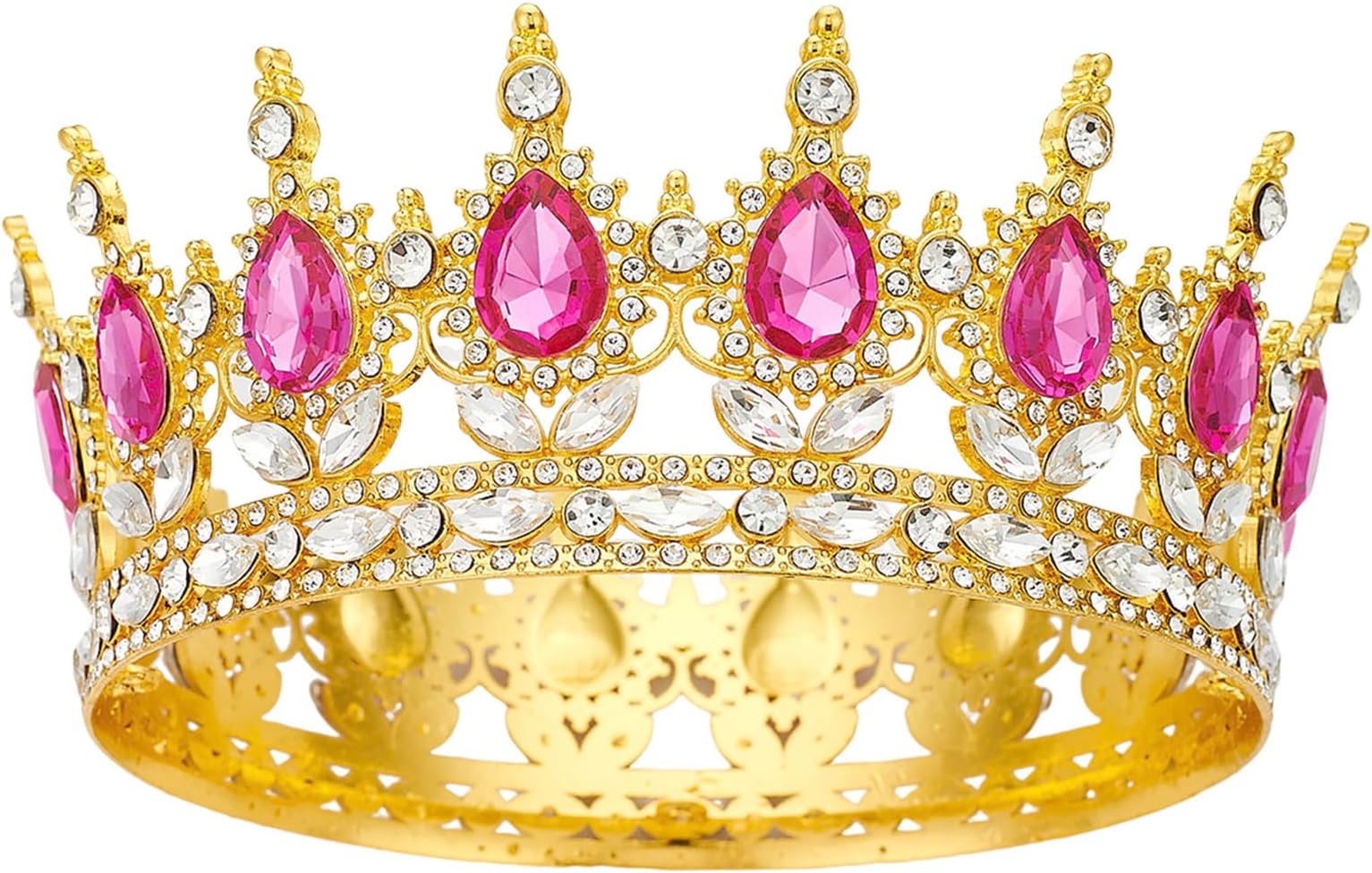 YOUlDIANZI Queen Crown Rhinestone Wedding Crowns and Tiaras for Women Costume Party Hair Accessories Princess Birthday Crown Crystal Bridal Crowns