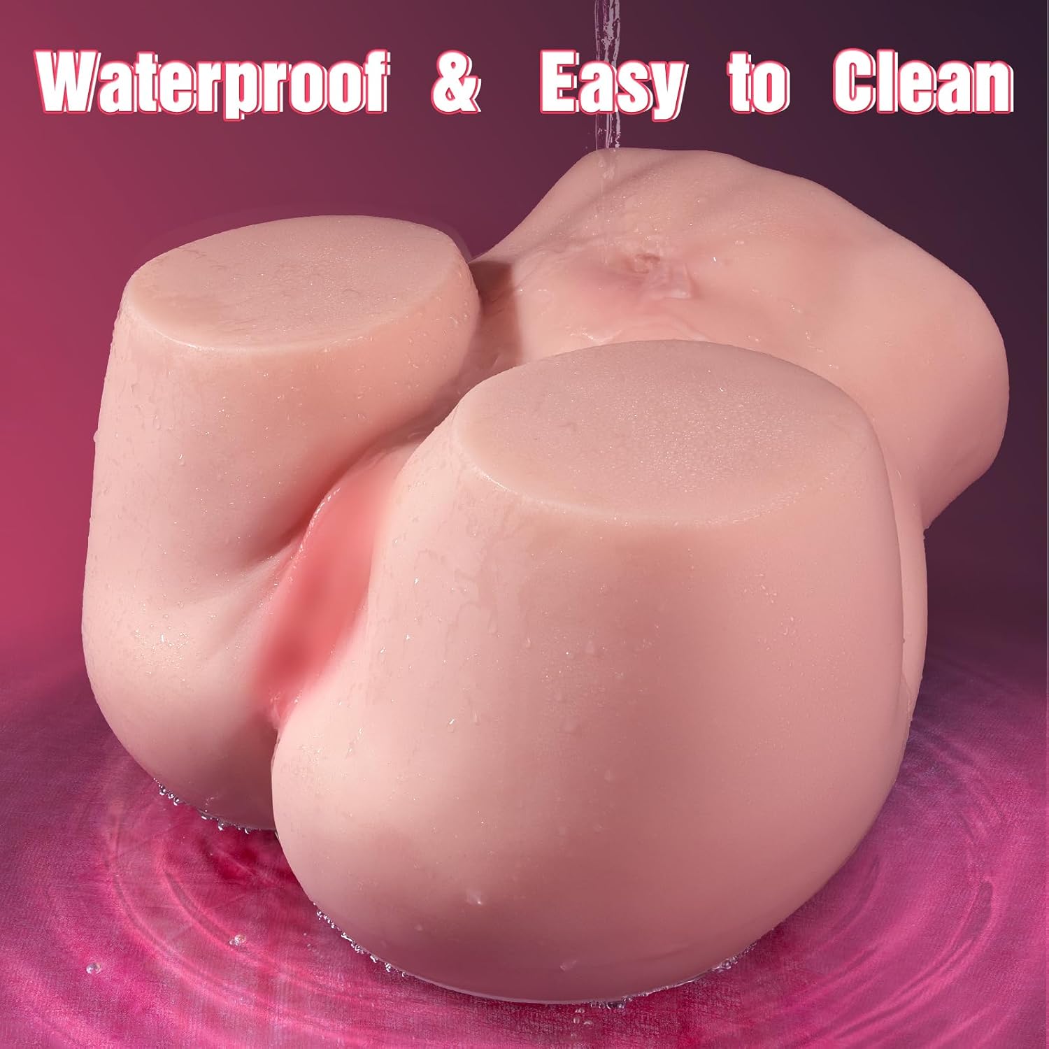 Sex Doll Ass for Men - Life Size 22 lb Sex Toy Ass with Soft & Rounded Butt, Deep Vagina and Tight Anus, Waterproof for Immersive Personal Pleasure
