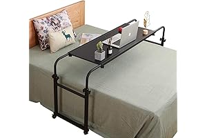 Overbed Table with Wheels, The Ultimate Bedside Companion for Enhanced Comfort and Convenience