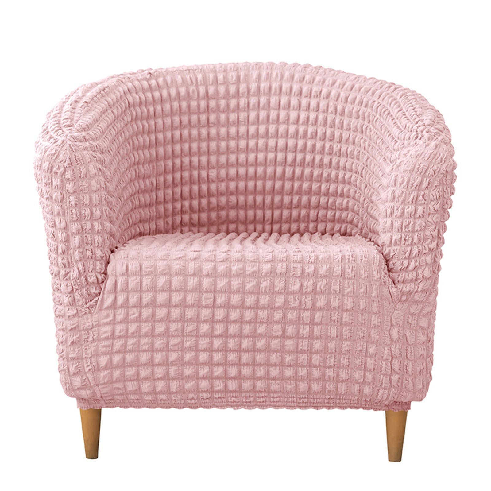 Nucelit Sofa Cover for Dining Room Sofa Seersuckers Textured Protectors with Pleated Skirt for Sectional Couch Thick Couch Cover