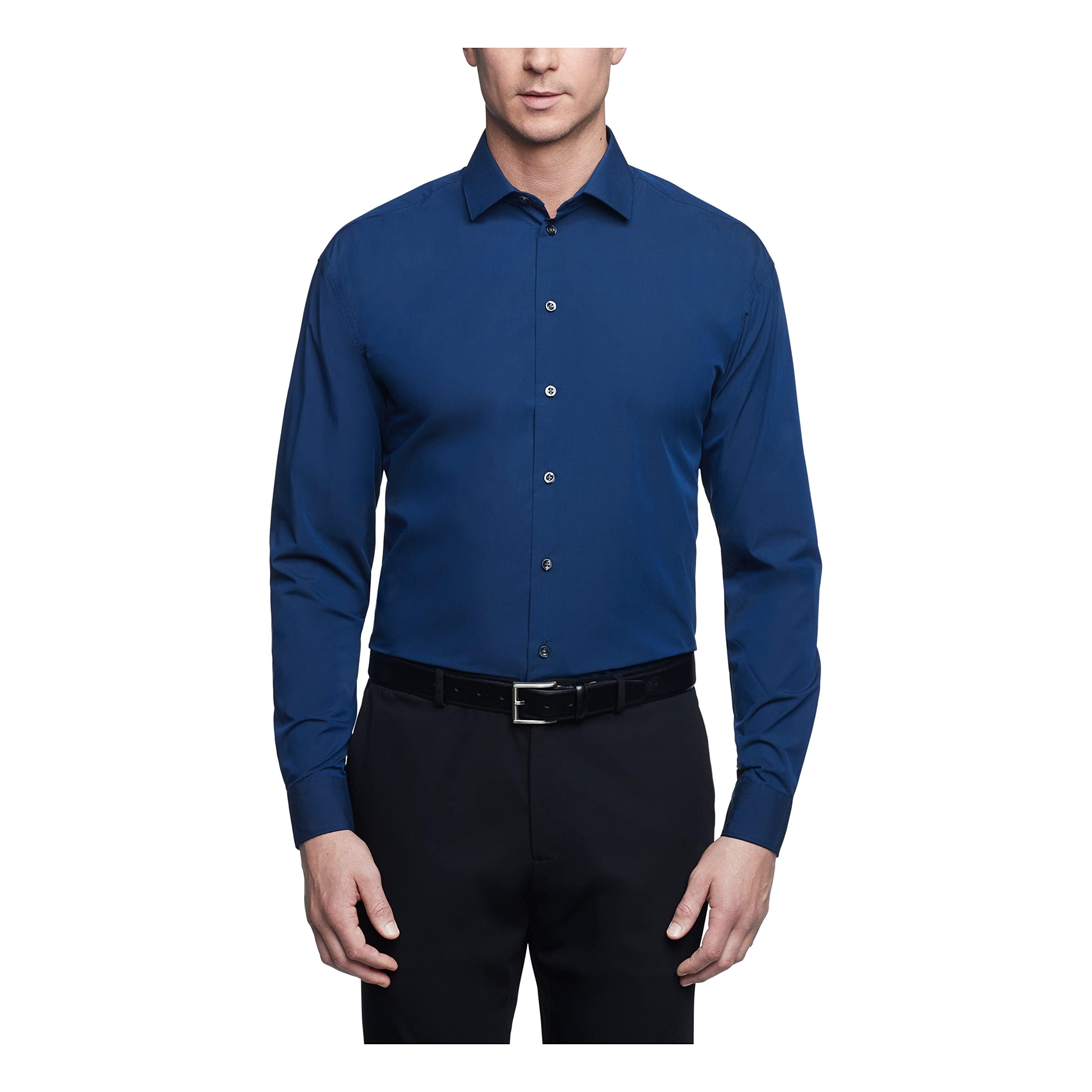 Kenneth Cole Unlisted Men's Regular Fit Solid Dress Shirt - Amazon Exclusive