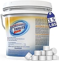 Vista 11 de Tabletas de bromo para bañera de hidromasaje de spa, tabletas de bromo de 1 pulgada para piscinas, preestabilizadas, bajo olor a cloro, gran