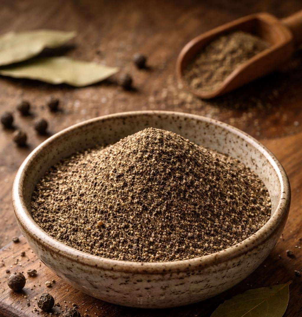 Marque française indépendante | Petite entreprise familiale | Poivre Noir Moulu 1kg (4x250g) | Le Monopati Grand Format | Origine Vietnam | 100% Naturel | Sans additifs, ni conservateurs
