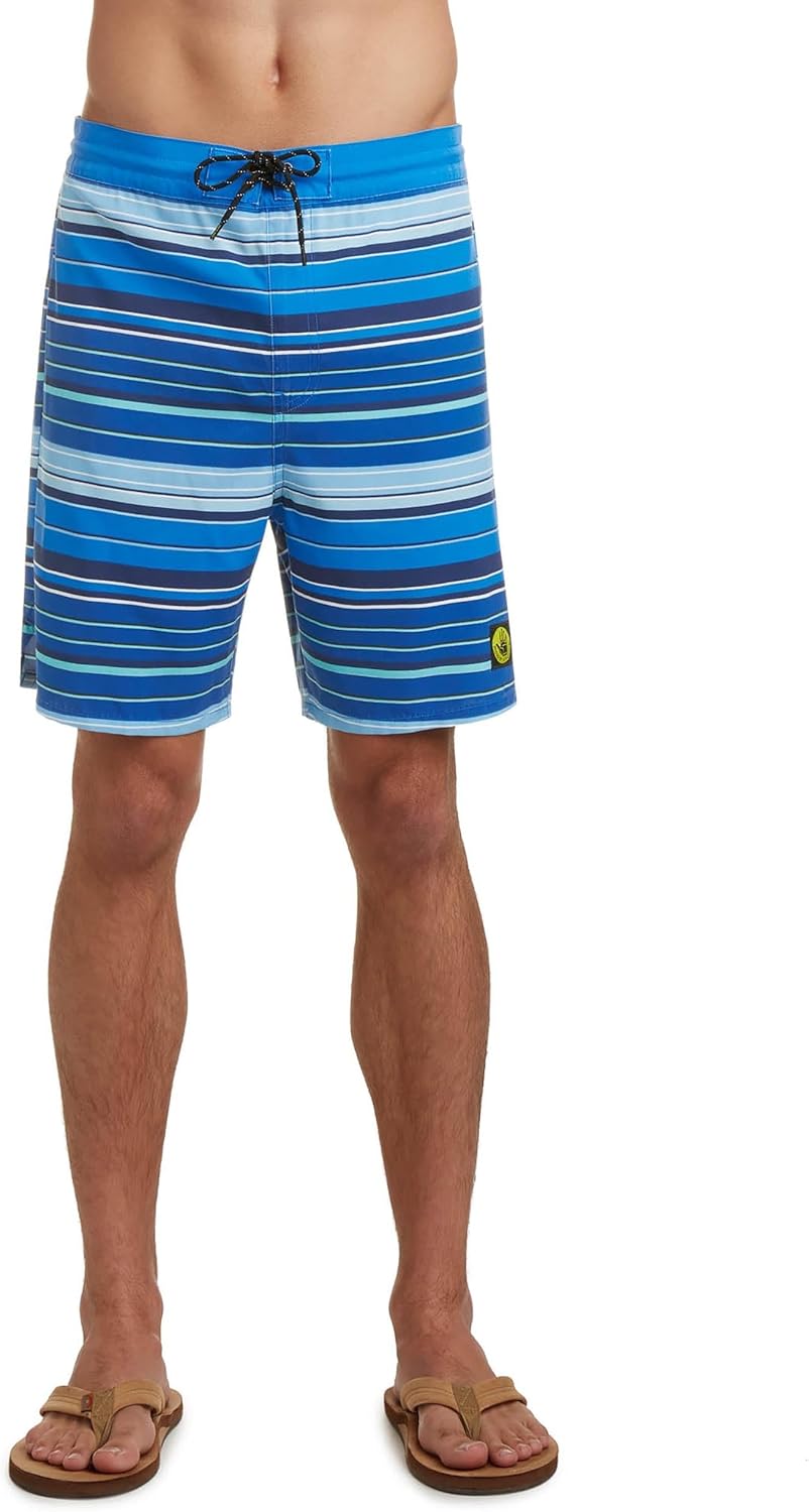 Floaters 19" Comfort Boardshorts - Blue Stripe
