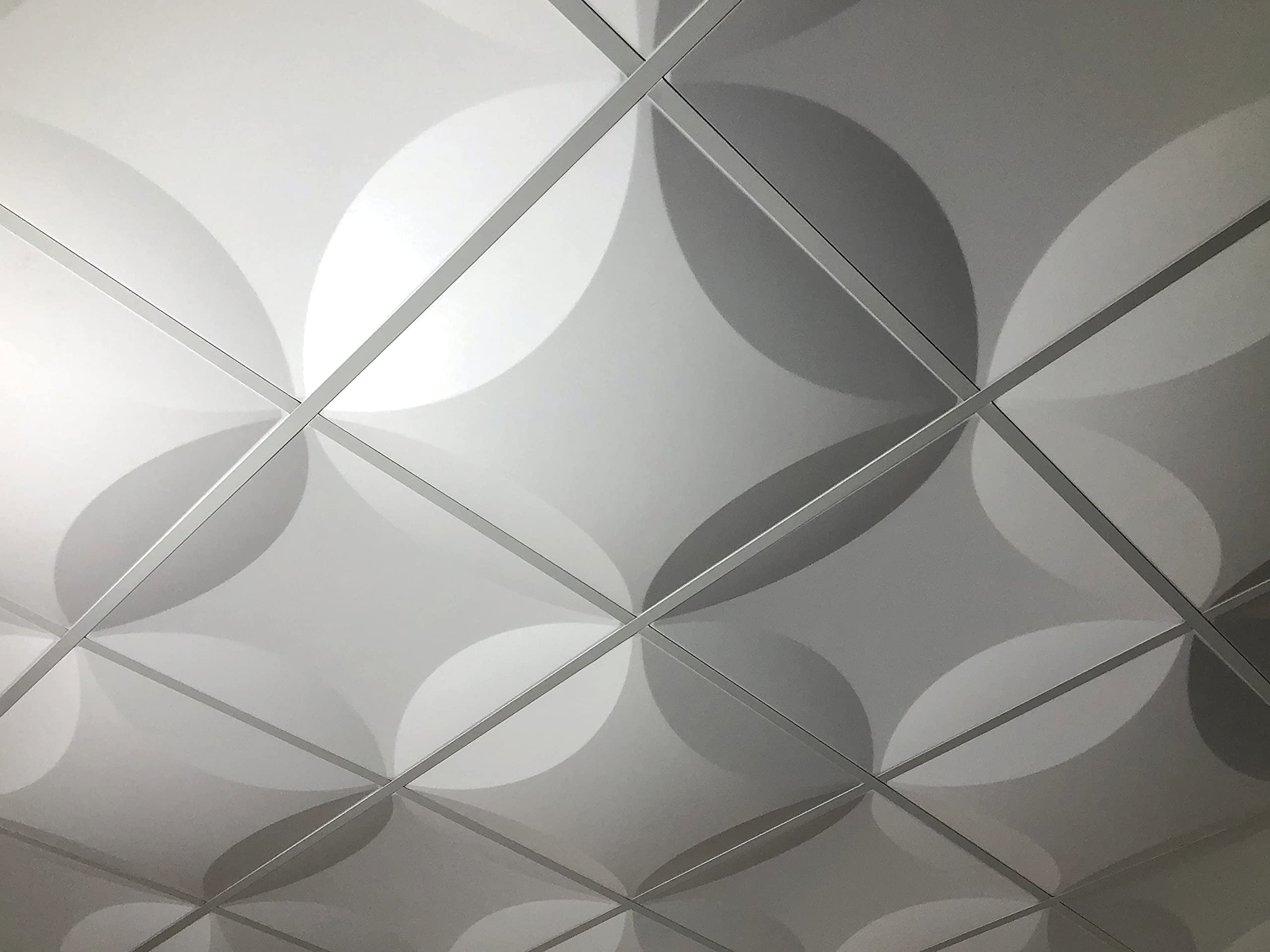 Europa by Brutal Ceilings, Mid Century Modern 3D Ceiling Tiles Design