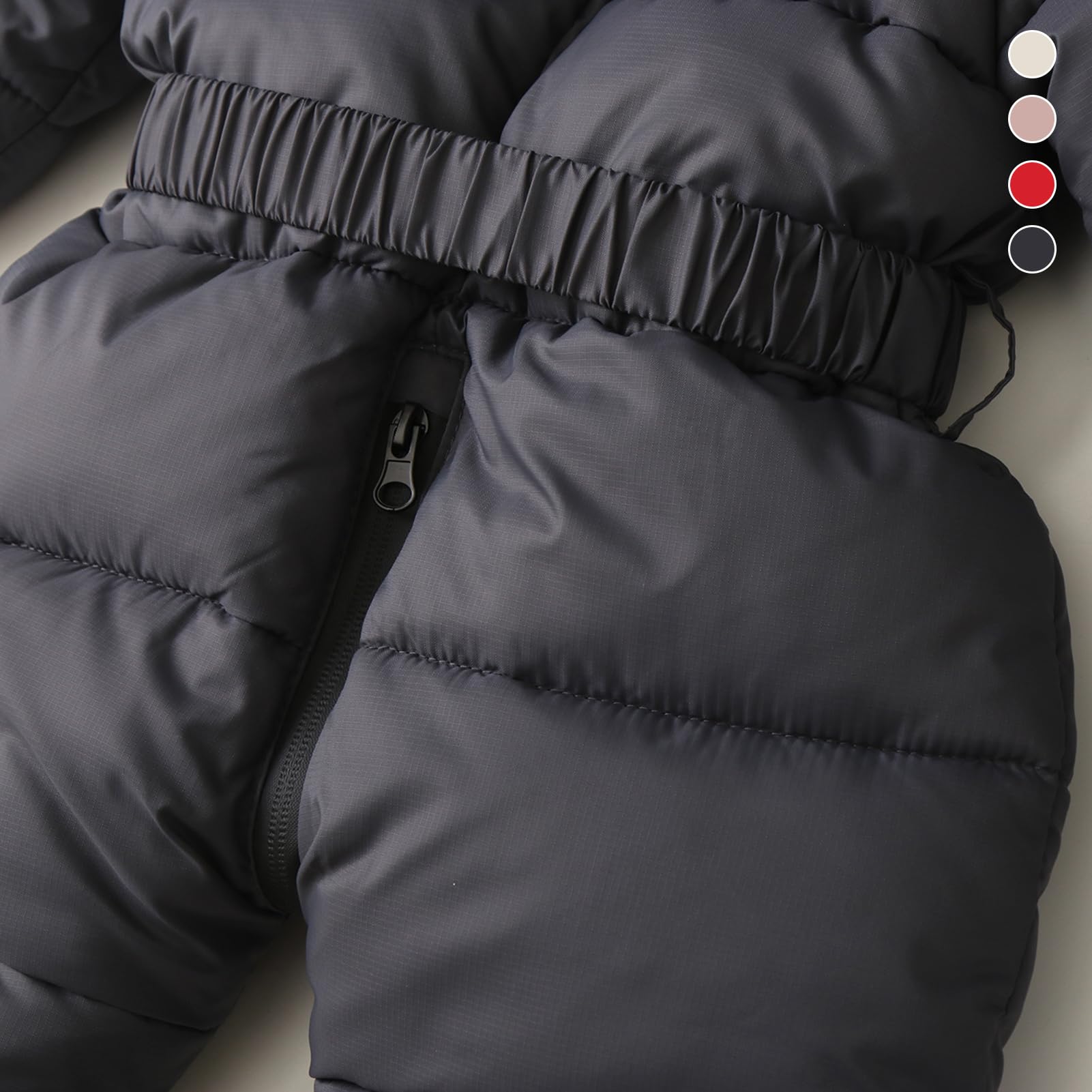 Traje de Nieve Mono Bebé Niños Mameluco de Esquí Niñas Disfraz Mono con Guantes y Fundas de Zapatos para Invierno