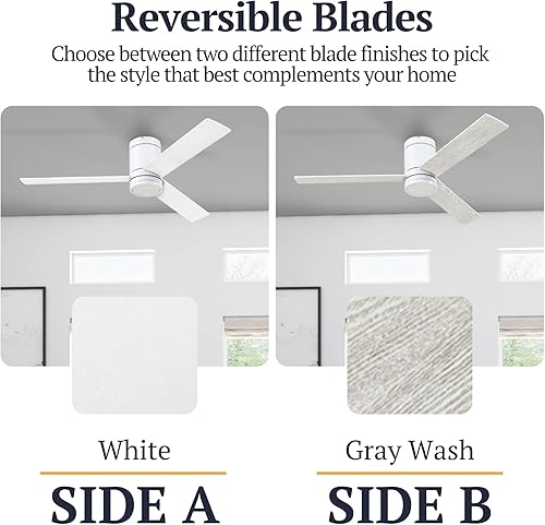 Miniatura 4 de Prominence Home Espy - Ventilador de techo moderno de 52 pulgadas con luz, ventilador LED con control remoto, ventilador de interior de montaje