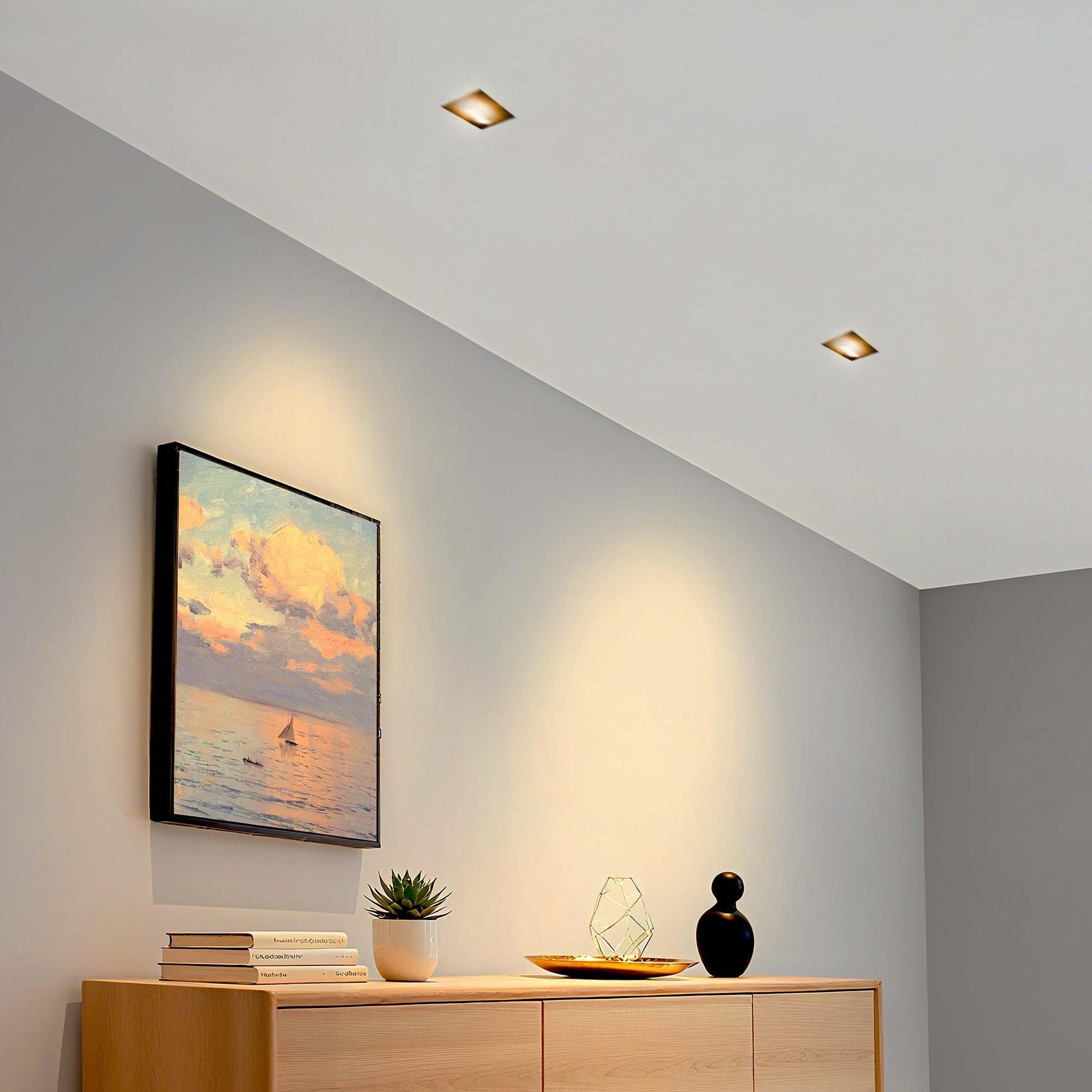 Ledvion 6 pezzi faretto da incasso LED rotondo nero smart 4.9W