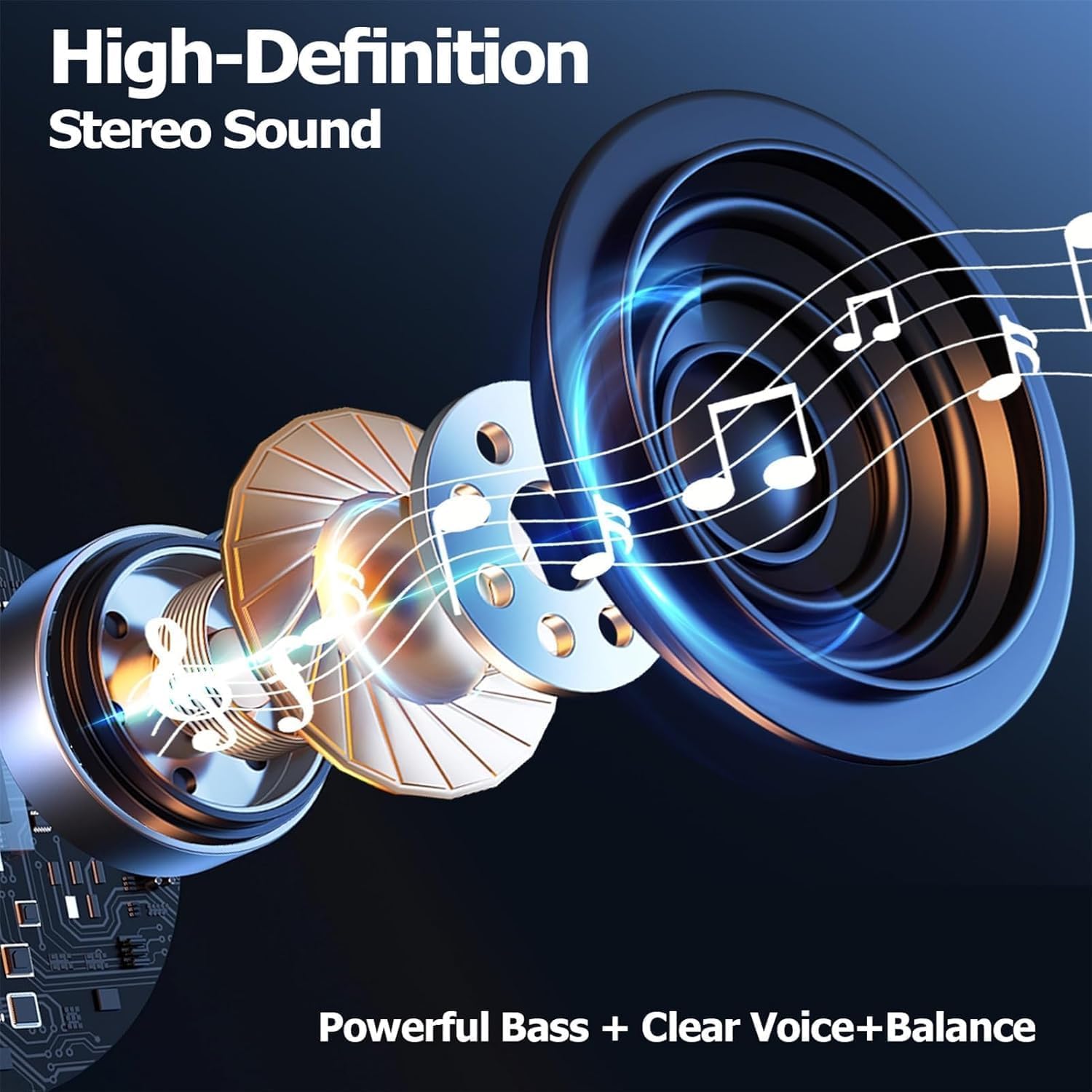 Neckband Bluetooth Headphones with TF Card Slot,Wireless Bluetooth Earbuds w/Mic in-Ear Magnetic Neckband Earphone,160H Playtime,Stereo Magnetic Earbuds,Noise-Isolating Neck band for Sports/Trips/Run - Image 6