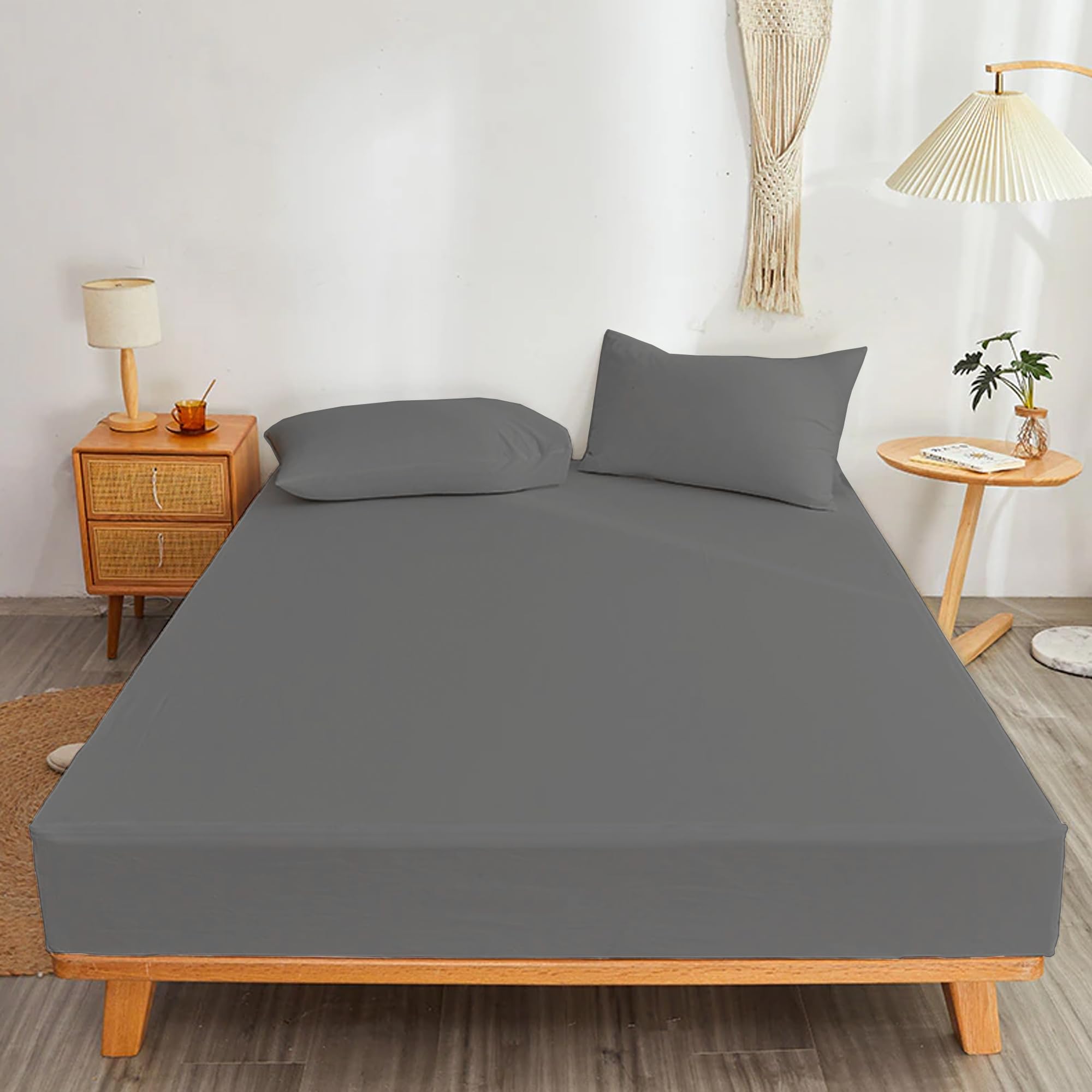 Cotton Comfort Bedding Single Fitted Sheet 400 Thread Count 100% Egyptian Cotton 40cm Deep Single Fitted Sheet Perfect Premium Cotton