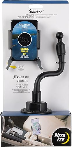 Nite Ize, Inc. SUCH-01-R8 Nite IZE Squeeze Universal, iPhone de coche, Samsung Galaxy EdgeFold, Huawei, Google Pixel, se adapta a prácticamente