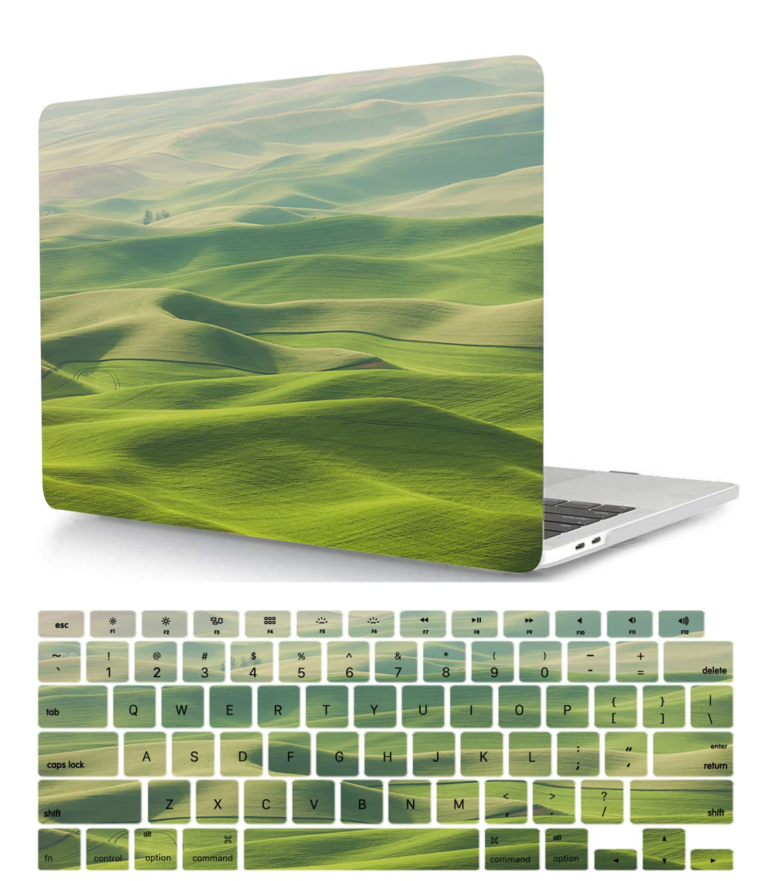 Custodia compatibile con MacBook Air 13 pollici 2020 2019 2018 A2337 M1/ A2179/A1932 con display Retina Touch ID, custodia rigida in plastica, custodia a tasca e cover per tastiera, motivo creativo