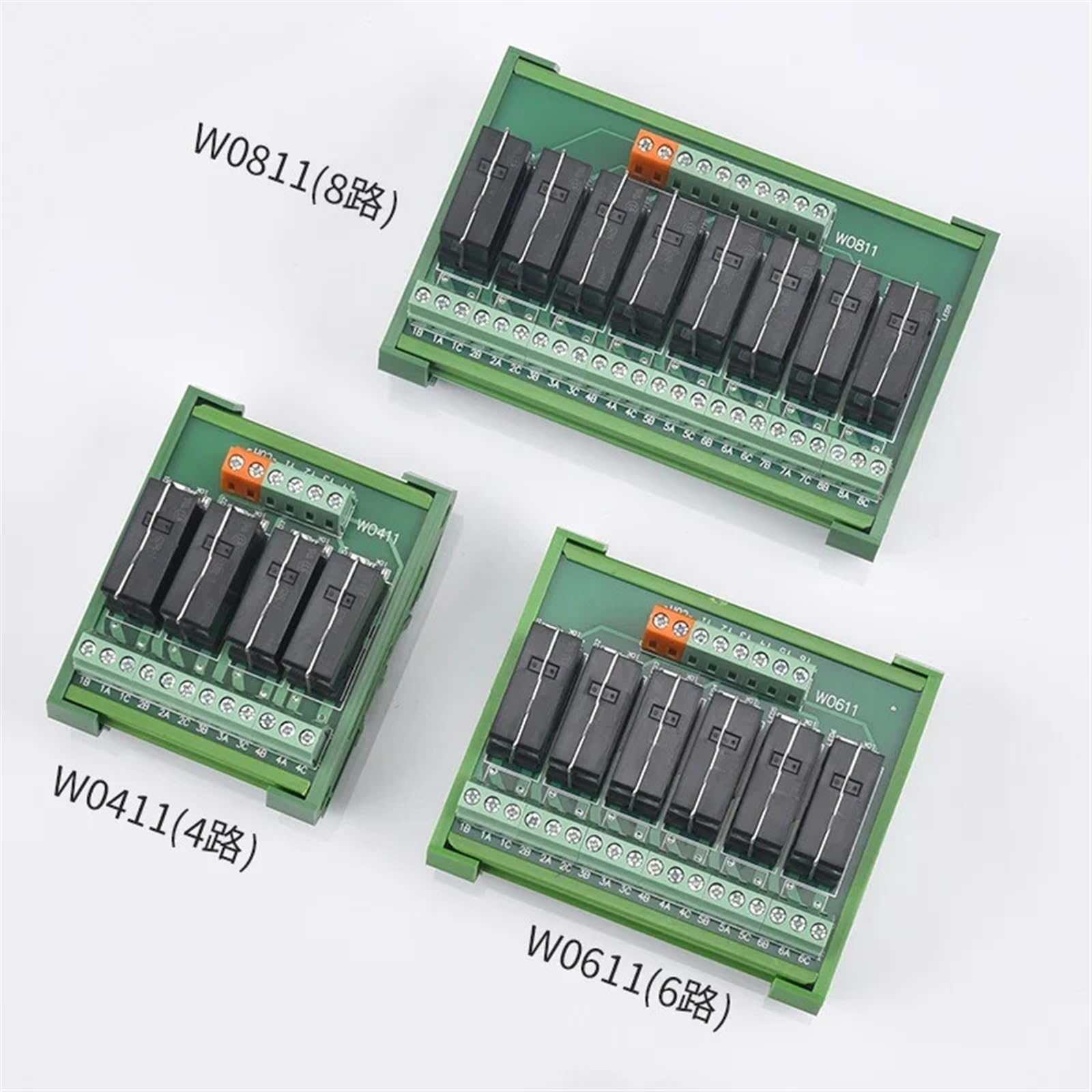 1PCS 2/4/6/8/10/12/16 Canali Modulo Relè Scheda Amplificatore relè Inseribile su Guida Din Installare NPN/PNP Compatibile 1NO + 1NC 5V 12V 24V(6 Channel,5VDC)