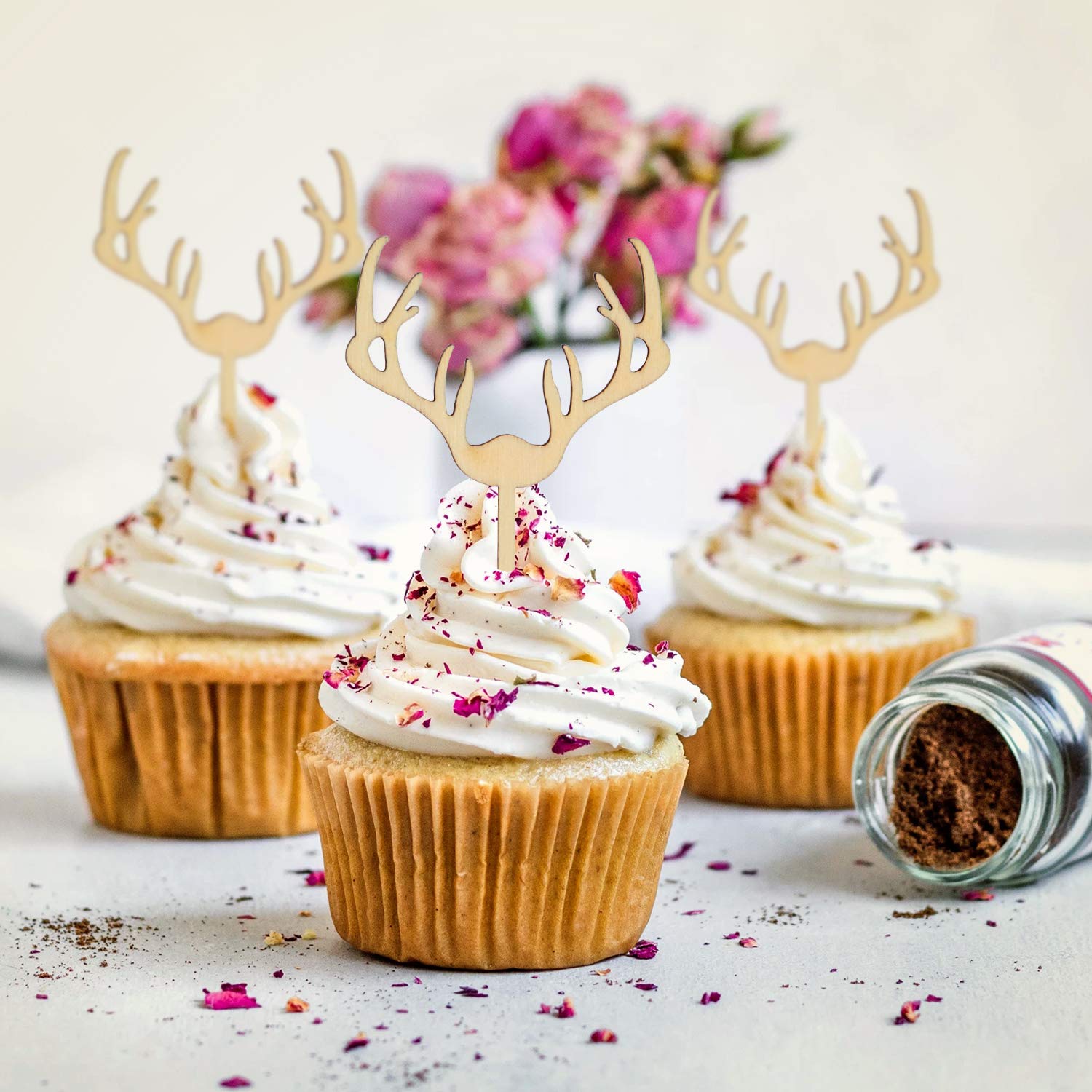 Deer Antler Cupcakes
