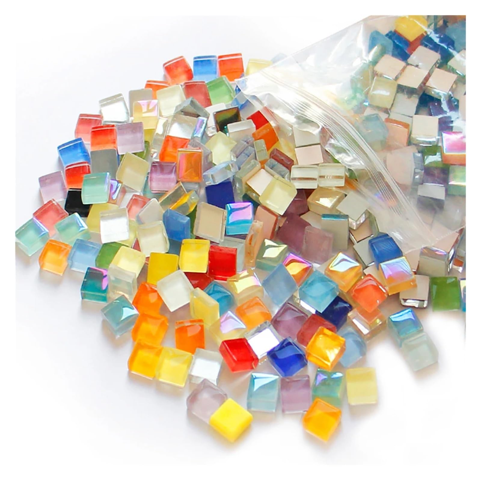 Szklane mozaiki lustrzane, Płytki mozaikowe Jade Square Glass Mozaika Płytki do majsterkowania Dostawca Tworzenie płytek kamiennych Dekoracja domu Płytki mozaikowe Sztuka i rzemiosło(5)
