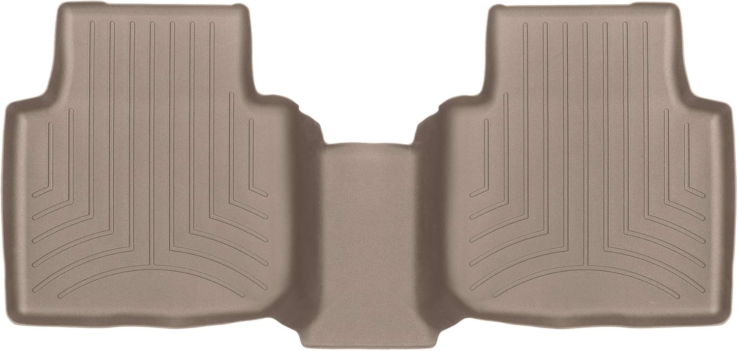 WeatherTech Custom Fit FloorLiners for VW Tiguan, Tiguan, Tiguan - 2nd Row (449893), Black