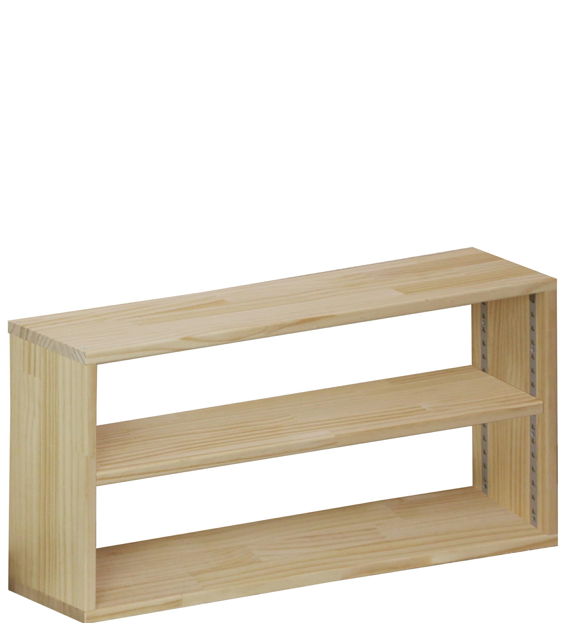 Amazon｜WOODPRO パイン材 シェルフ 幅68cm 高さ40cm 奥行22cm 可動棚