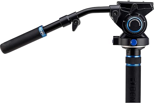 Miniatura 4 de Benro Aluminio # 4 MCT38AF Monopod 4 secciones 3 patas Base Flip Lock S6 cabeza (MCT48AFS6)